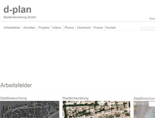 Tablet Screenshot of d-plan.de